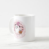 私は好きな人のために衣服ピンク。がん認識度 コーヒーマグカップ (正面左)