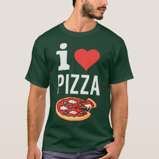 私は好きピザピおもしろいザラバーグルメイタリアン食 Tシャツ