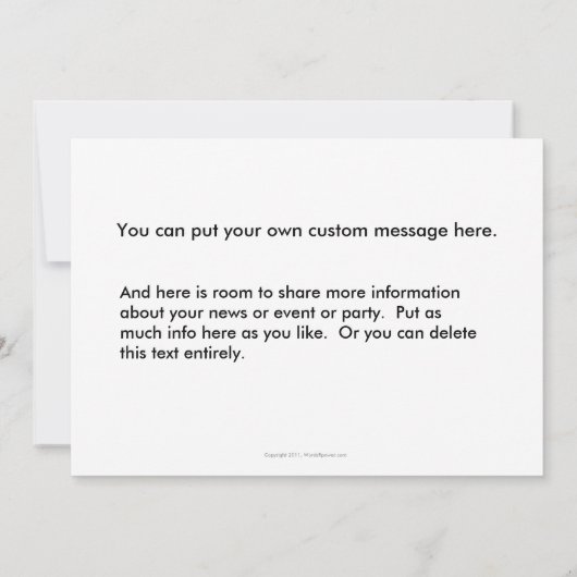 私は妊娠したおもしろいの多彩な妊娠の芸術の単語です 案内状 (裏面)