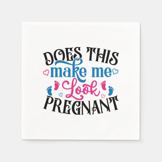 私は妊娠しているようか スタンダードカクテルナプキン (正面)