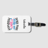 私は妊娠しているようか ラゲッジタグ (正面横)