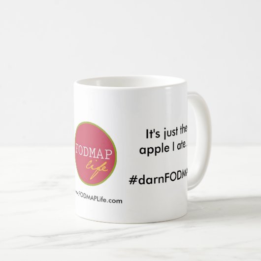 私は妊娠しなかった#darnFODMAPsのマグではないです コーヒーマグカップ (正面右)