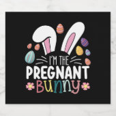 私は妊娠バニーのママのイースター家族のマッチングである ビールラベル (シングルラベル)