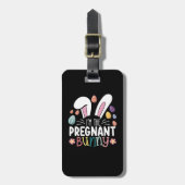私は妊娠バニーのママのイースター家族のマッチングである ラゲッジタグ (正面縦)