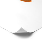 私は妊娠中のおもしろいカラフル妊娠美術の言葉 ポスター (角)