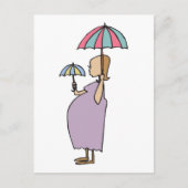 私は妊娠中の贈り物 案内ポストカード (正面)