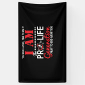 私は妊娠中絶を終えるプロ世代だ 横断幕 (縦)