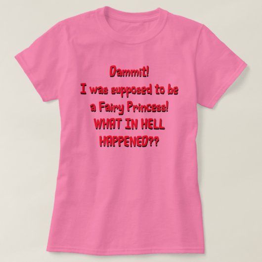 私は妖精のプリンセス Tシャツ (デザイン正面)