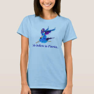 私は妖精の国で…信じます Tシャツ