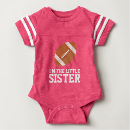 「私は妹だ」フットボールのジャージー番号 ベビーボディスーツ