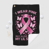 私は妹のためにピンクを着る 乳がん認識 ゴルフタオル (インサイチュ)