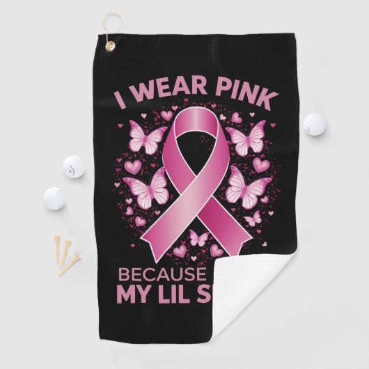 私は妹のためにピンクを着る 乳がん認識 ゴルフタオル (インサイチュ)
