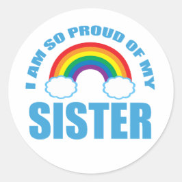 私は妹のレインボー誇りを持ったゲイプライドの出身だ ラウンドシール