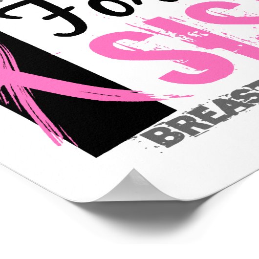 私は妹の乳がんのために戦う ポスター (角)