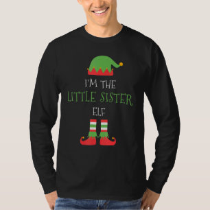 私は妹の小妖精や小人クリスマスファミリーマッチン Tシャツ