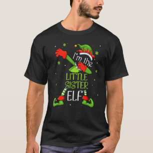 私は妹の小妖精や小人ダビングサンタクロースクリスマス Tシャツ