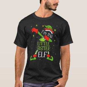 私は妹の小妖精や小人ダビングサンタクロースクリスマス Tシャツ