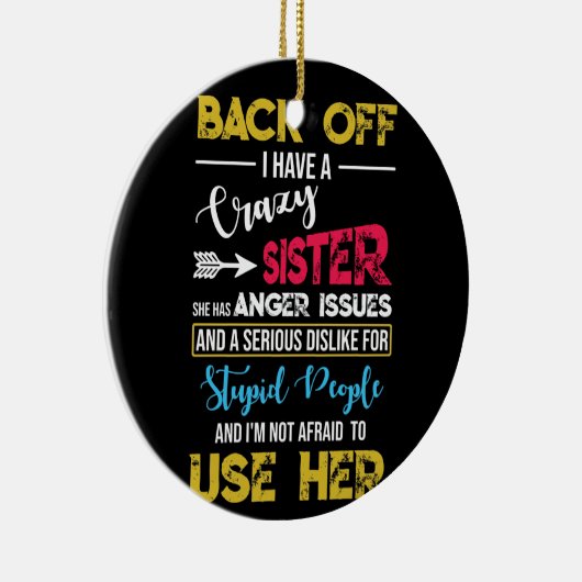 私は妹の怒りの問題熱狂するを解消する セラミックオーナメント (右)