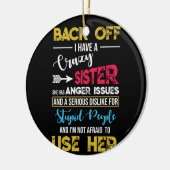 私は妹の怒りの問題熱狂するを解消する セラミックオーナメント (左)