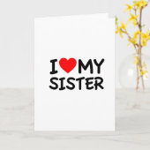 私は妹を愛している カード (黄色い花)