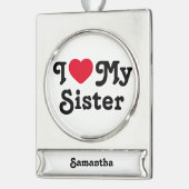 私は妹を愛している シルバープレートバナーオーナメント (左)