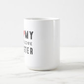 私は妹を愛し素晴らしている コーヒーマグカップ (中央)