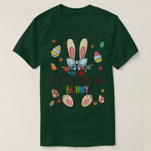私は妹バニー復活祭の日の一致ファ Tシャツ (デザイン正面)