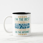 私は妻が最高のこの中で見つけた物だ ツートーンマグカップ (左)