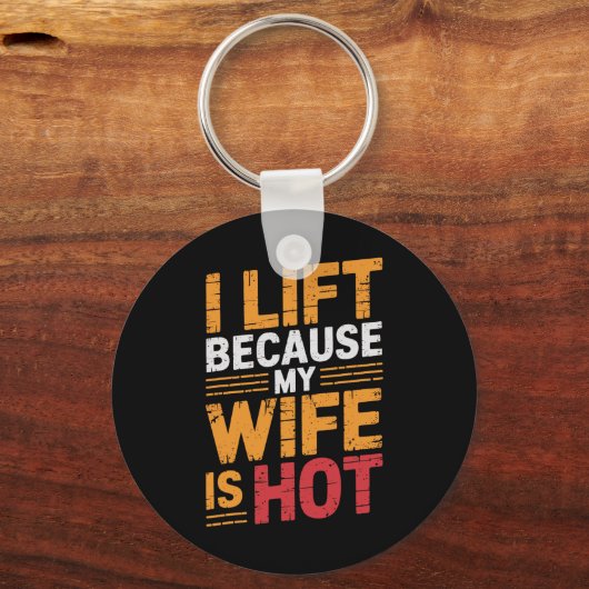 私は妻が熱いので持ち上げる1 キーホルダー (正面)
