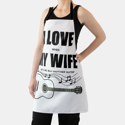 私は妻が私にもう一つのギターを買貸してるのが好き エプロン (インサイチュ)