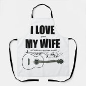 私は妻が私にもう一つのギターを買貸してるのが好き エプロン (正面)