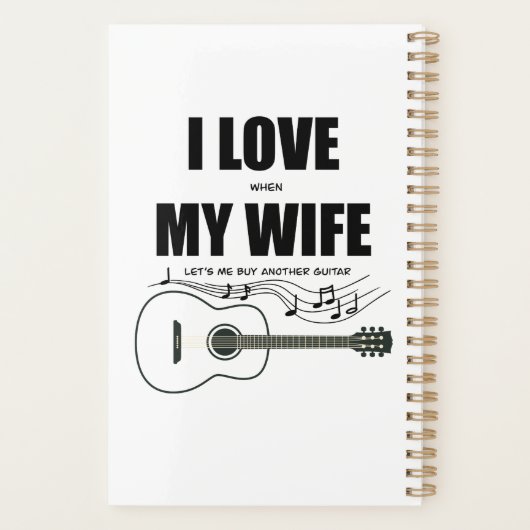 私は妻が私にもう一つのギターを買貸してるのが好き プランナー手帳 (裏面)