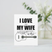 私は妻が私にもう一つのギターを買貸してるのが好き ポストカード (スタンド正面)