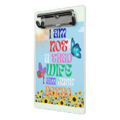 私は妻ではない伝統的、私は単なるレトロ ミニクリップボード (アングル2)