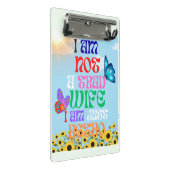 私は妻ではない伝統的、私は単なるレトロ ミニクリップボード (アングル)