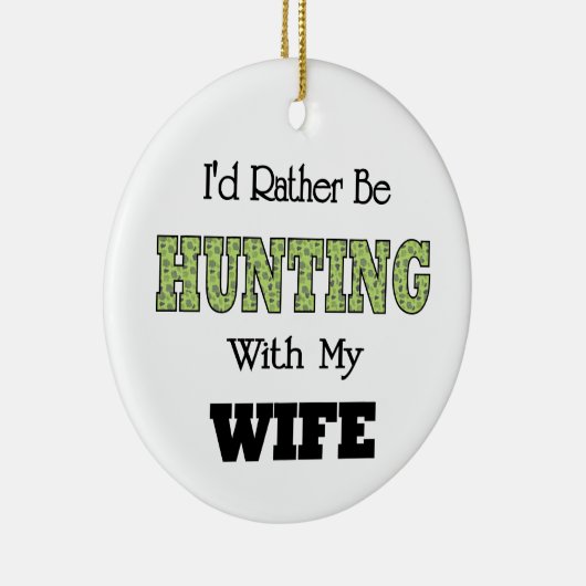 私は妻と狩りになりたい セラミックオーナメント (右)
