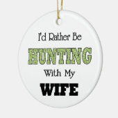 私は妻と狩りになりたい セラミックオーナメント (左)