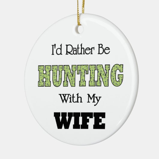 私は妻と狩りになりたい セラミックオーナメント (左)