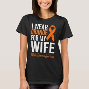 私は妻のための衣服オレンジ多発性硬化症Aw Tシャツ