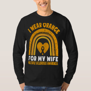 私は妻のための衣服オレンジ多発性硬化症Aw Tシャツ