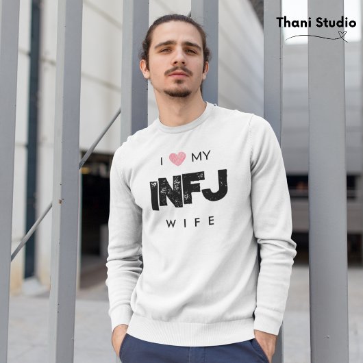 私は妻の性格特徴バレンタインが大好き スウェットシャツ