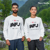 私は妻の性格特徴バレンタインが大好き スウェットシャツ