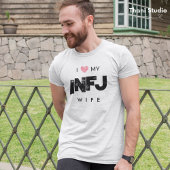 私は妻の性格特徴バレンタインが大好き Tシャツ