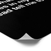 私は妻の頭の中の声が何でも言うことをする ポスター (角)