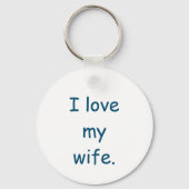私は妻を愛している キーホルダー (裏面)