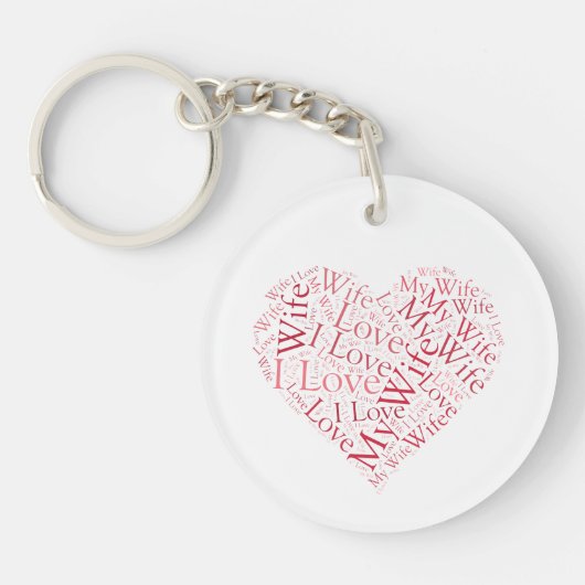 私は妻を愛している キーホルダー (正面)