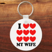 私は妻を愛している キーホルダー (正面)