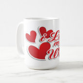 私は妻を愛している コーヒーマグカップ (正面左)