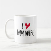 私は妻を愛している。 コーヒーマグカップ (左)