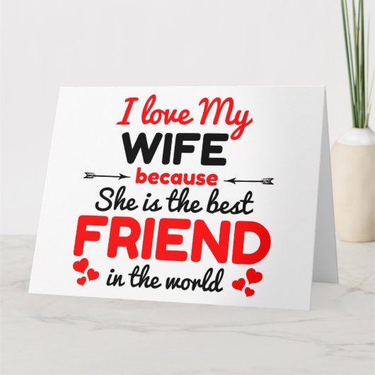 私は妻を愛している サンキューカード (正面)